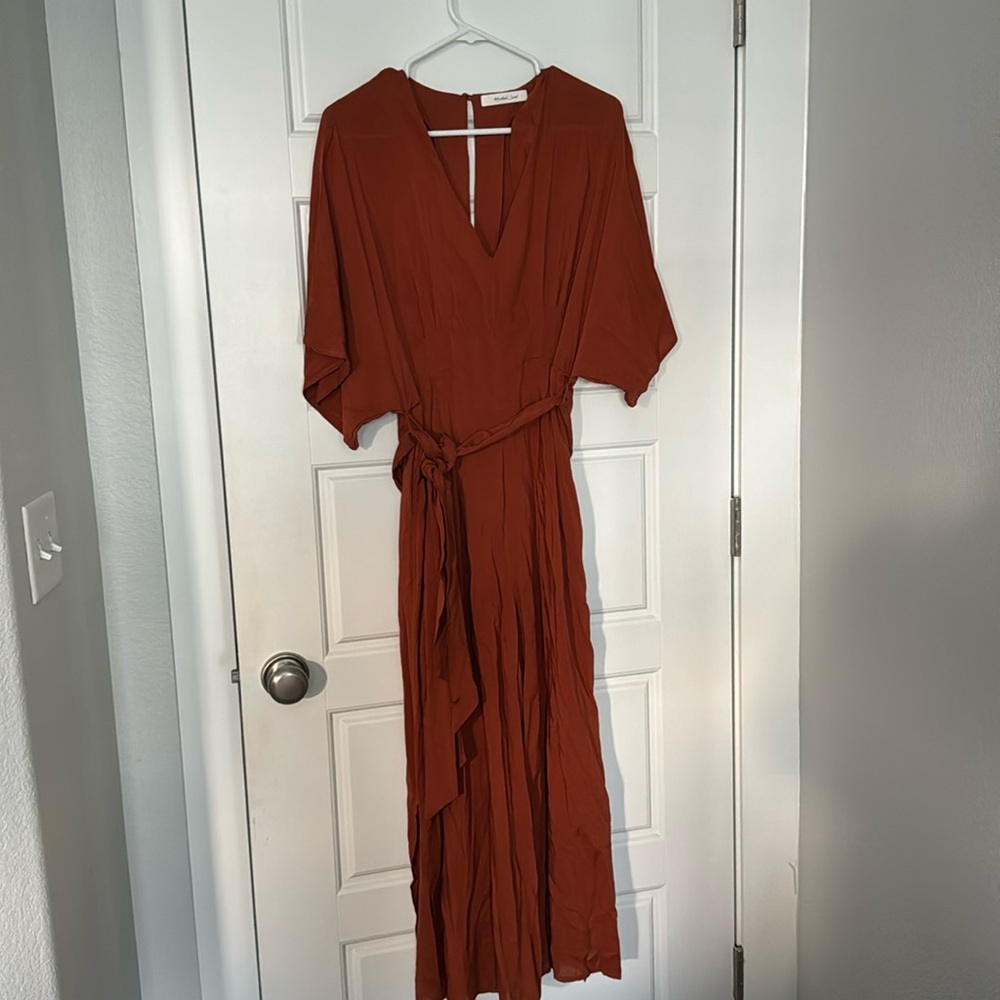 Mustard seed, forever, 21 burnt orange jumpsuit, Dolman top wide leg, medium
